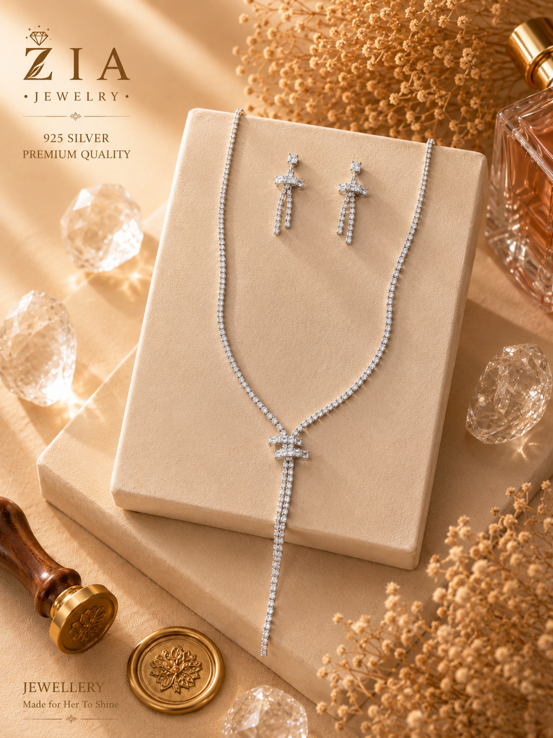 Silver Plated necklace set