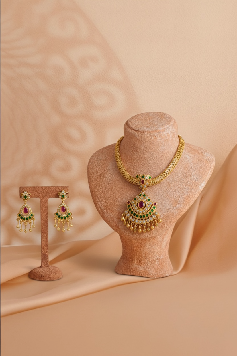 Gold Kundan Pendant
