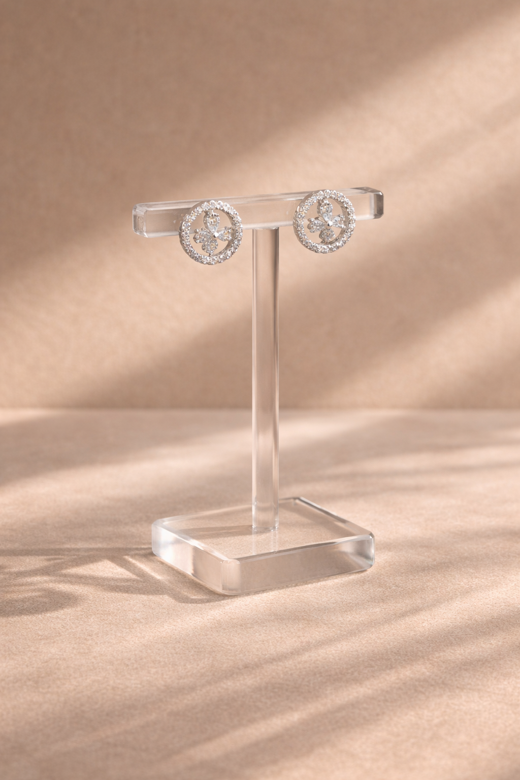 AD Crystal silver Stud