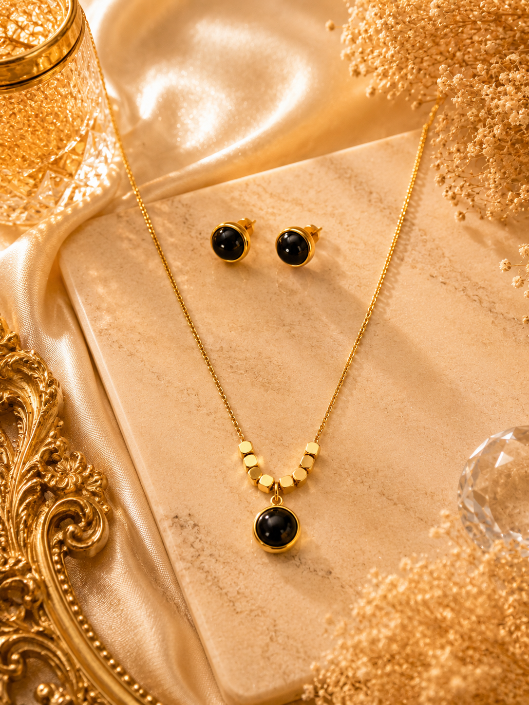 18K Gold Plated Necklace Set