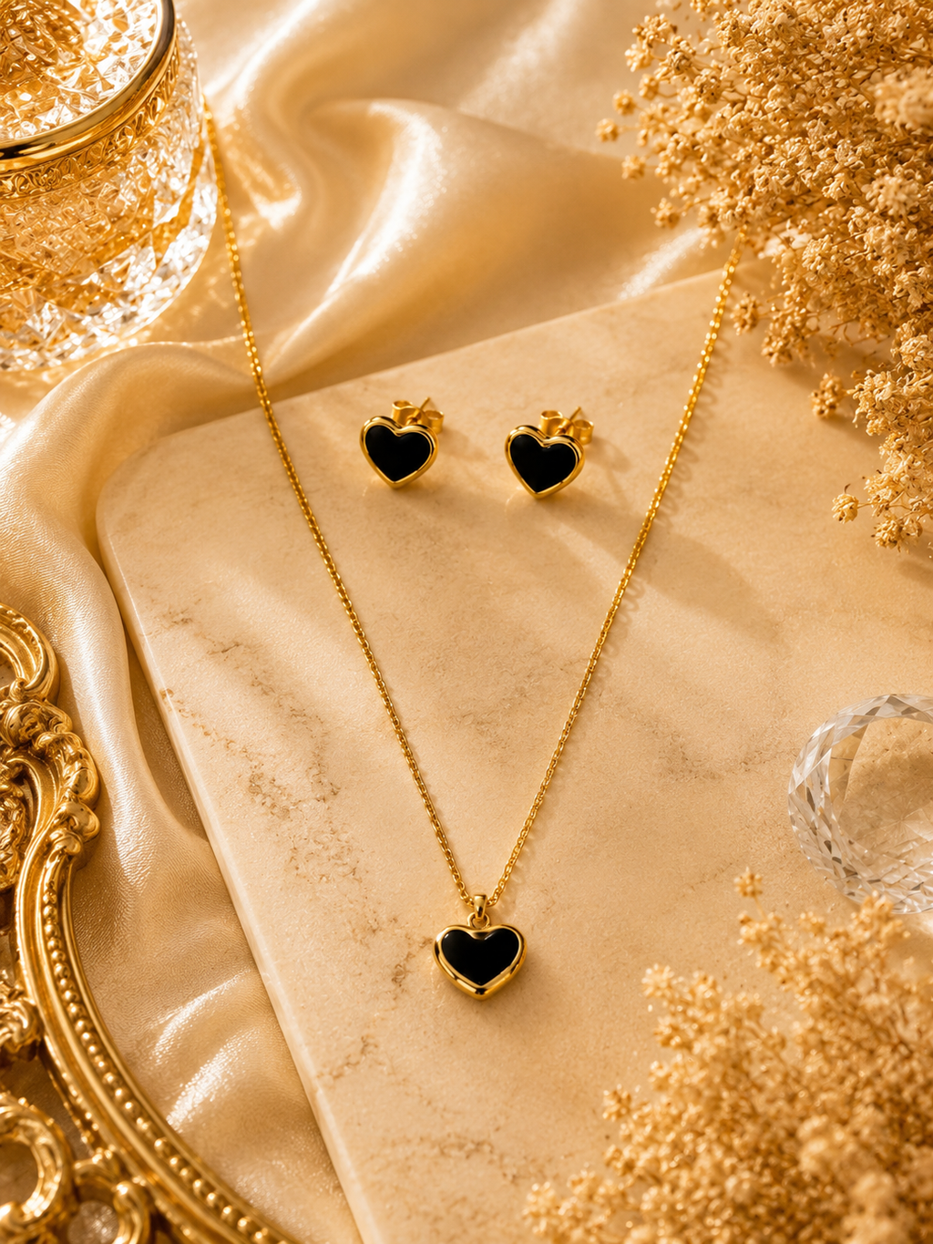 18K Gold Plated Necklace Set