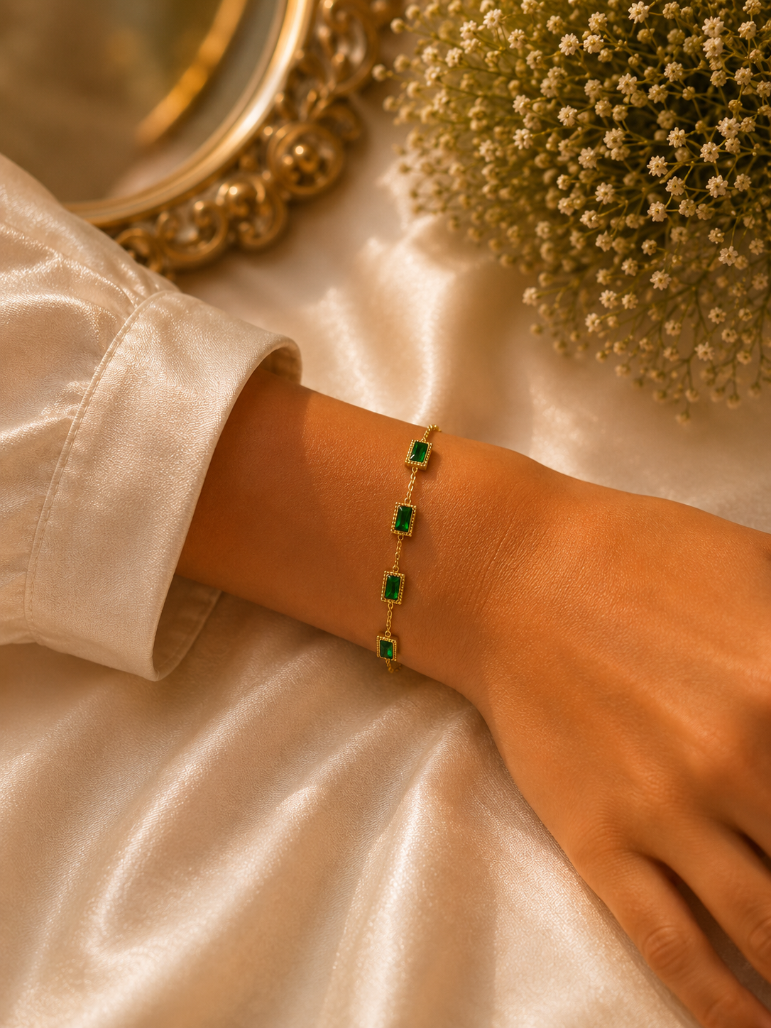 Emerald Luxe Link Bracelet