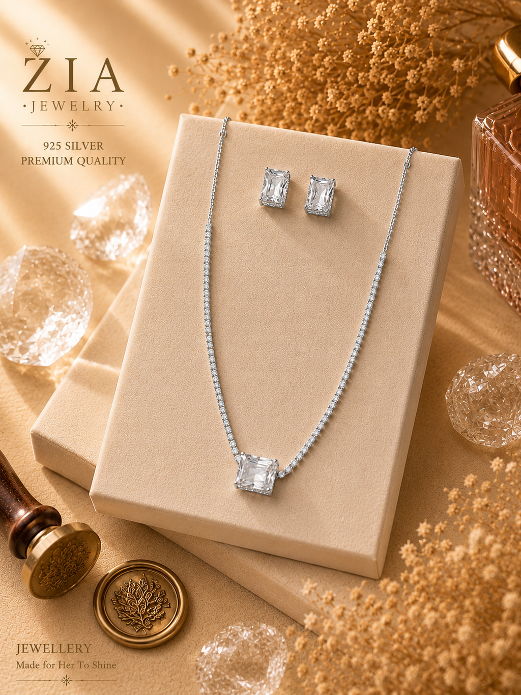 18K Gold Plated Necklace Set
