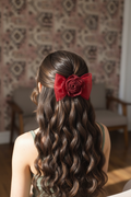 Rose Bow Hair clip