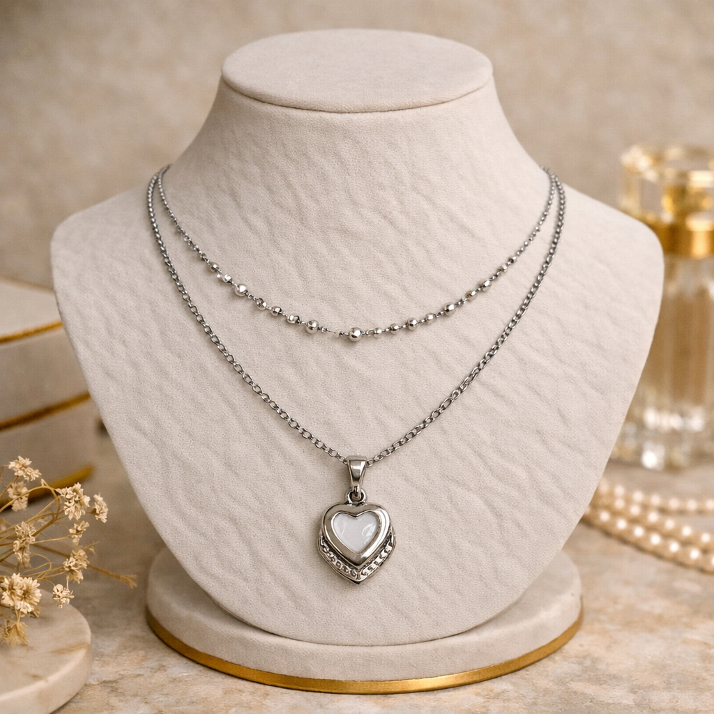 Heart Charm Layered Pendant