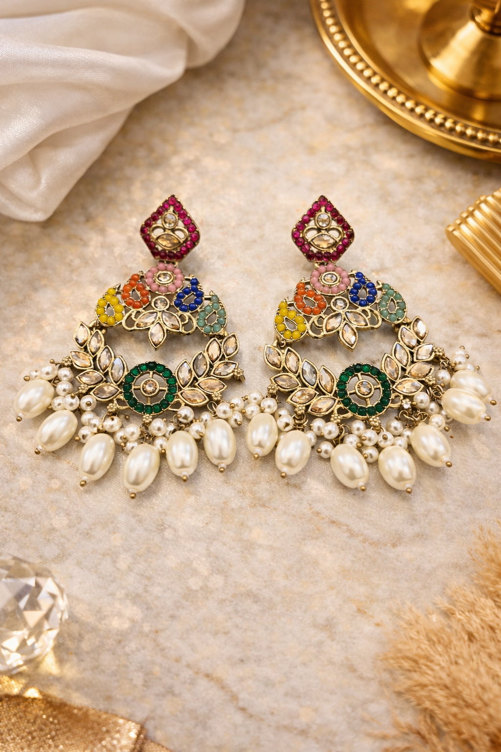 Rang Chandbali Earring