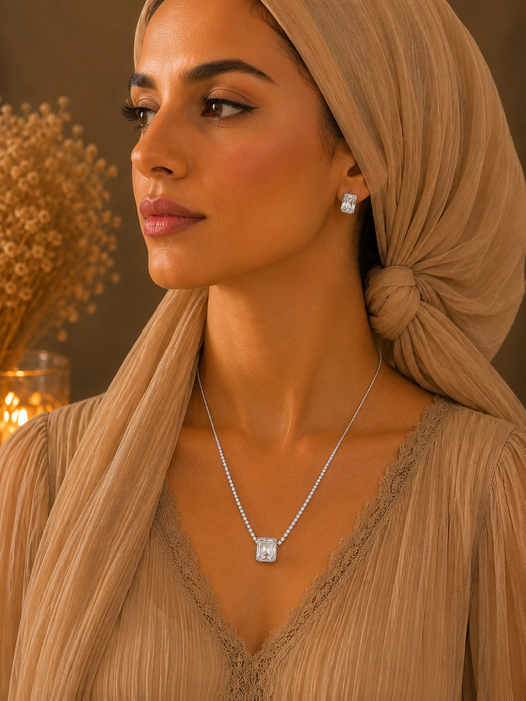 18K Gold Plated Necklace Set