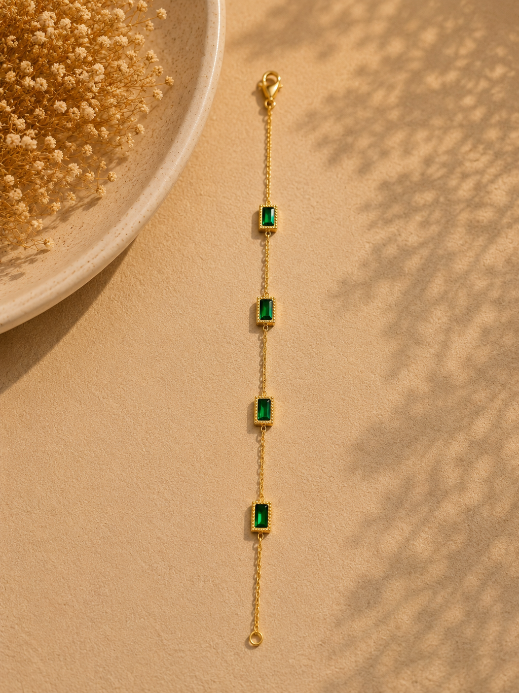 Emerald Luxe Link Bracelet