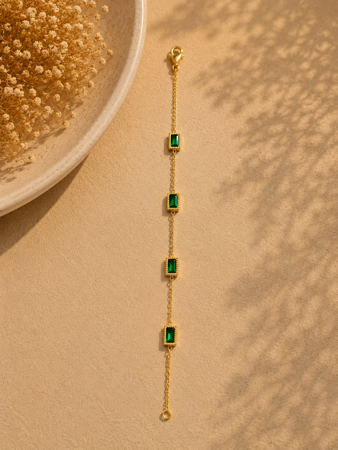 Emerald Luxe Link Bracelet