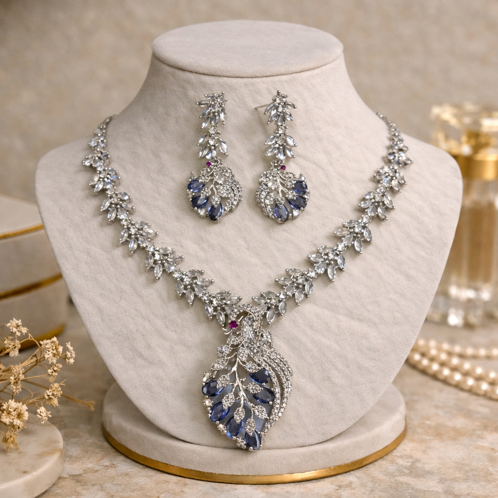 Sapphire Crystal Necklace