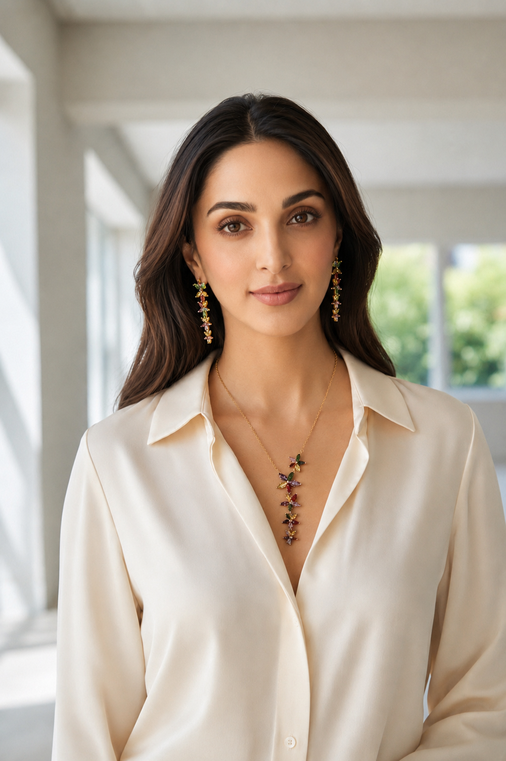 Kiara Advani 18K Gold Plated Necklace Set