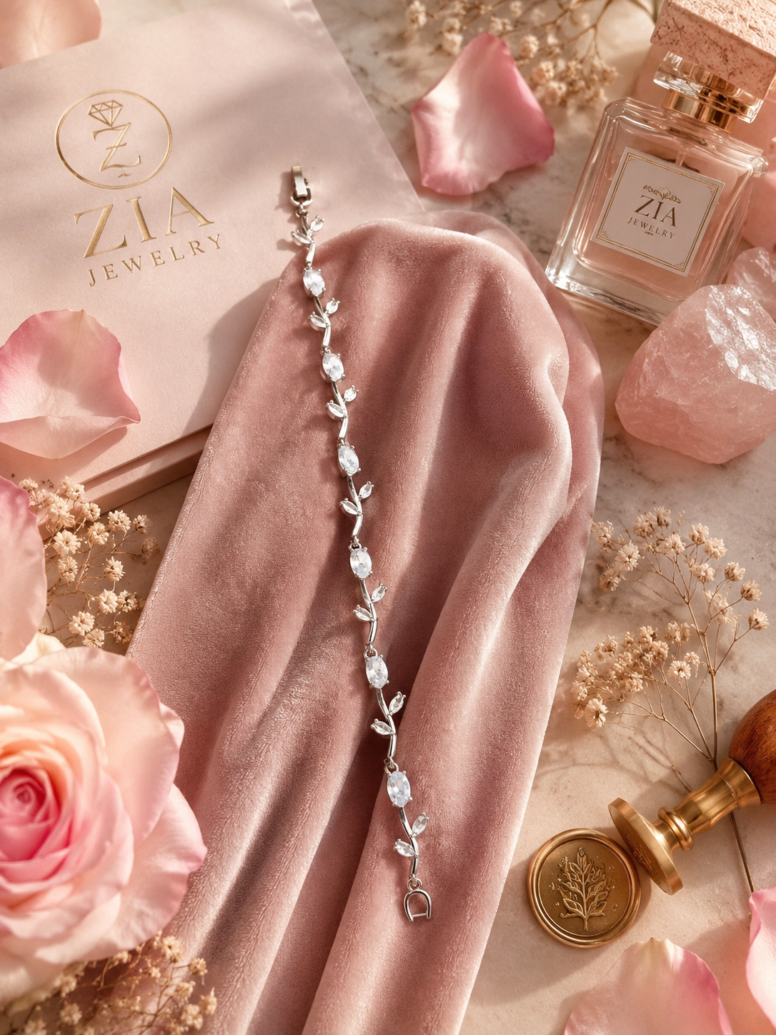 Blooming Tulip Silver Bracelet