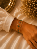 Emerald Heart Charm Bracelet