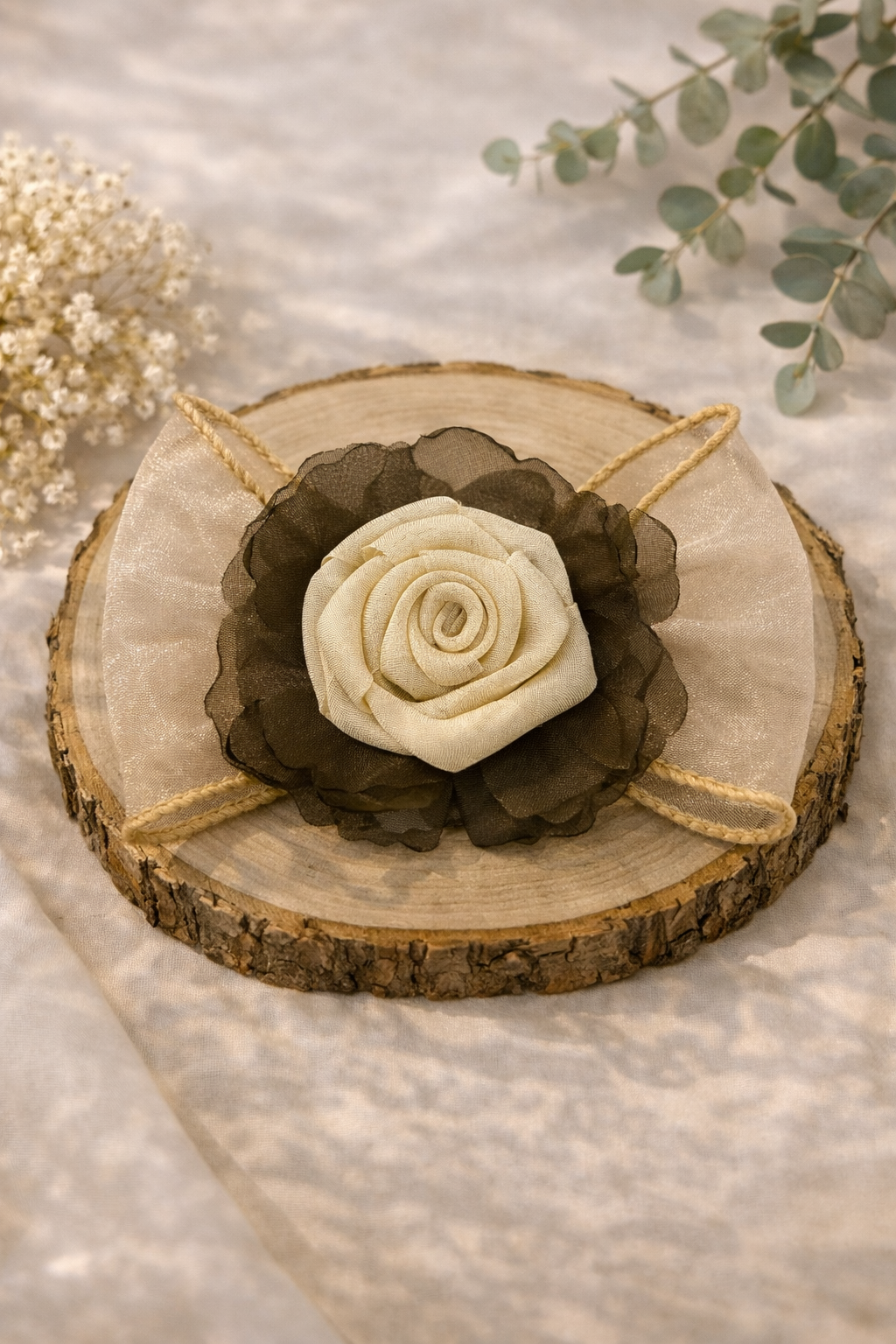 Rose Bow Hair clip