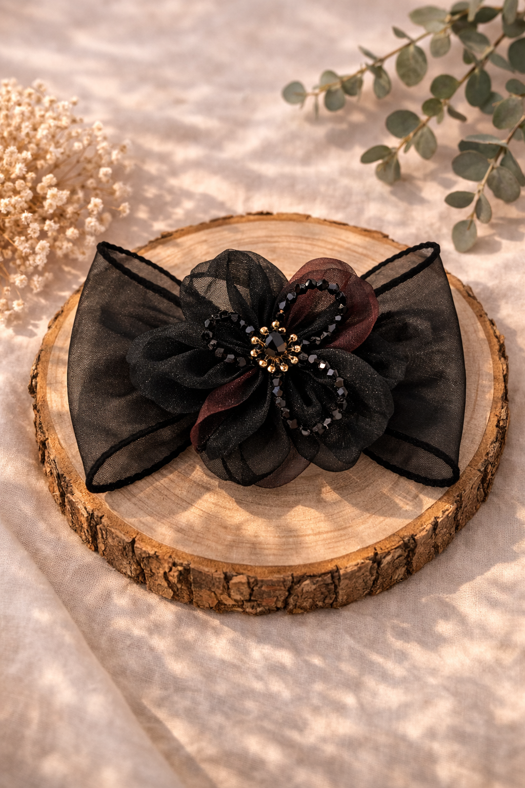 Floral Bow Hair clip