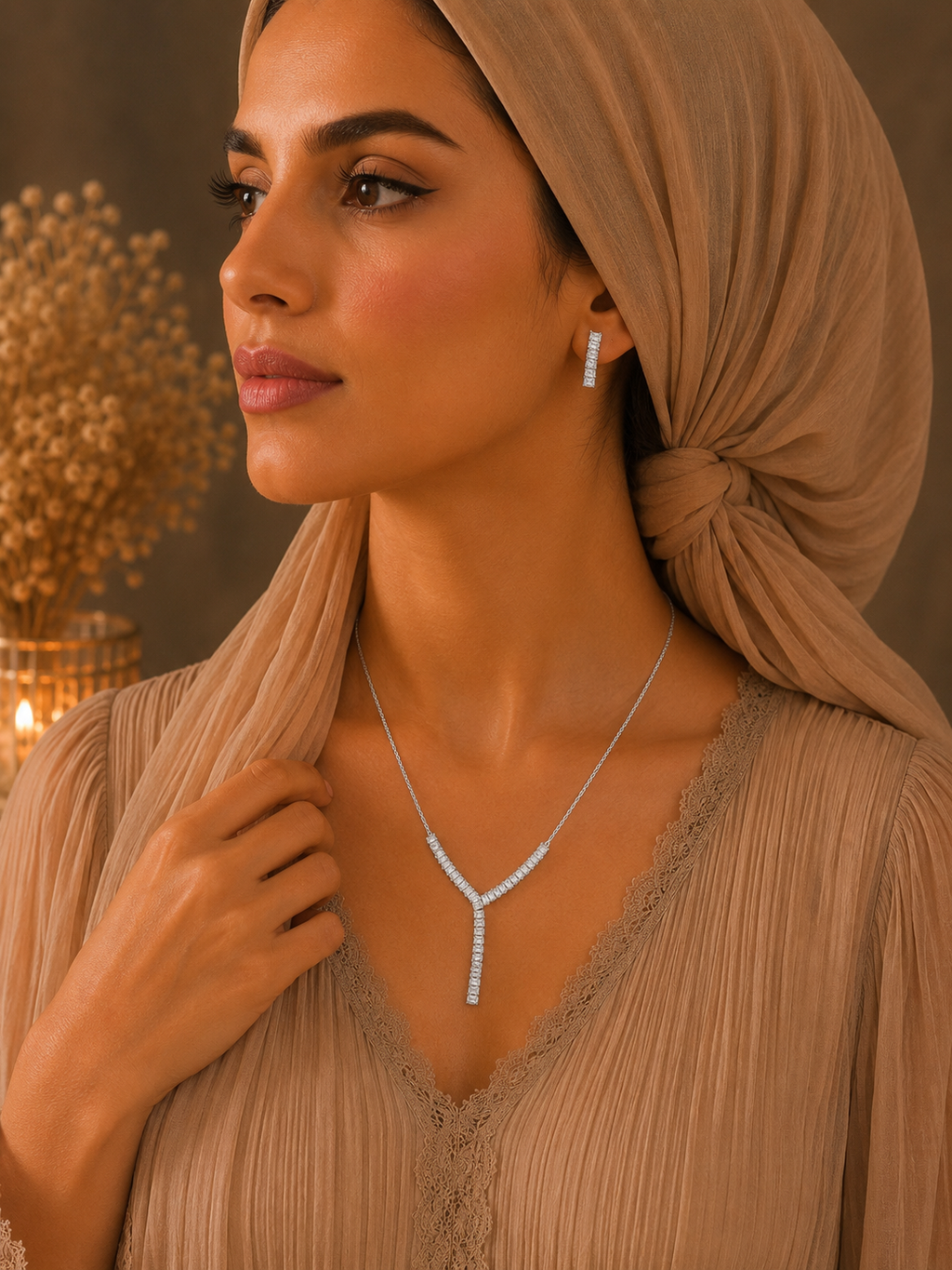 18K Gold Plated Necklace Set