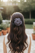 Rose Bow Hair clip