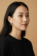 AD Crystal Hoops
