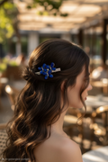Floral Crystal Hair Clip