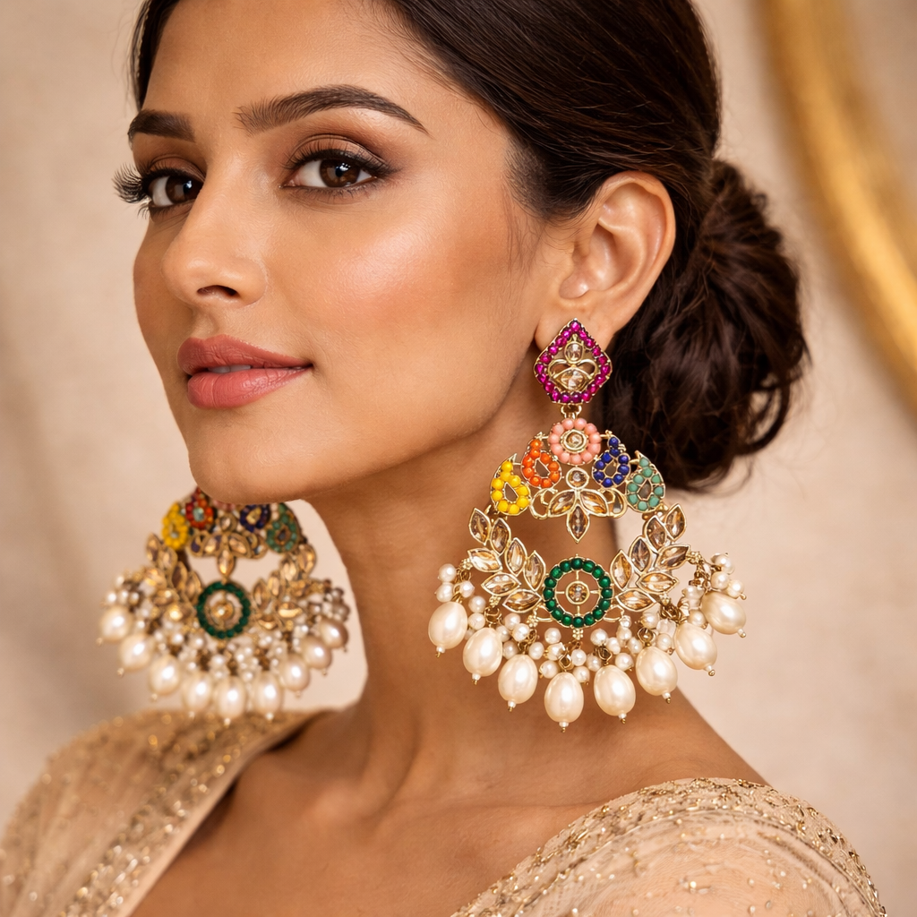 Rang Chandbali Earring