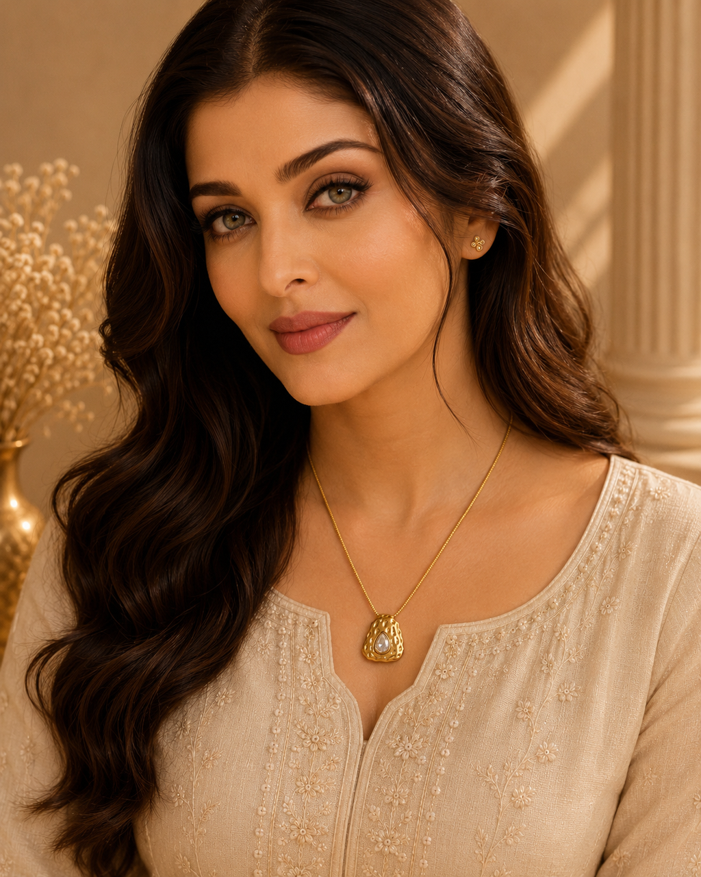 Aishwarya Rai 18K Gold Plated Pendant
