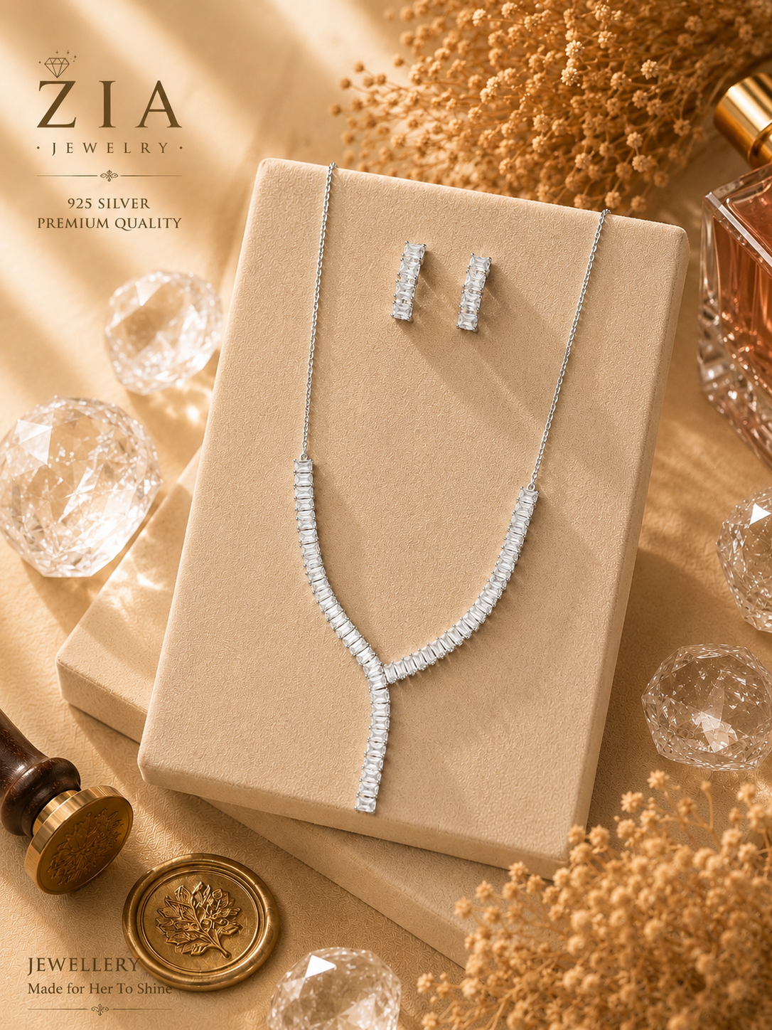18K Gold Plated Necklace Set