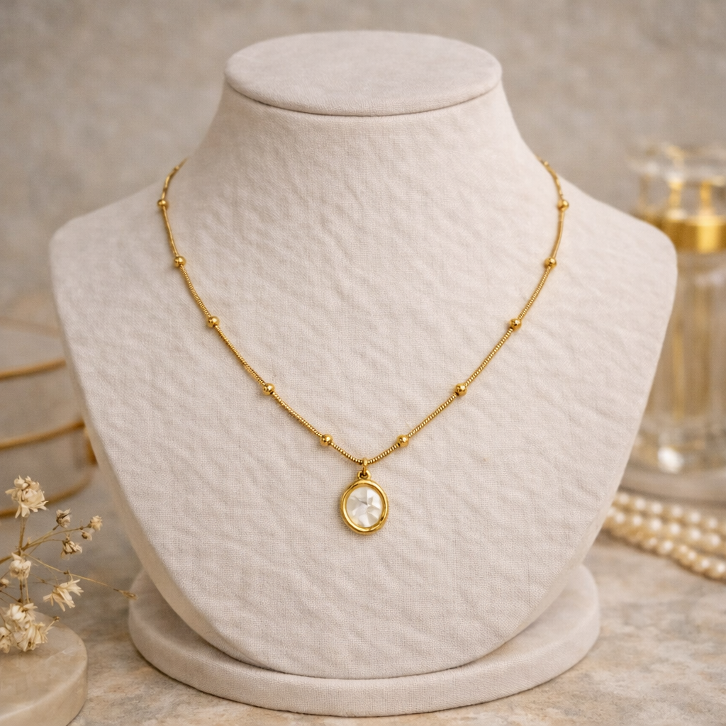 Minimal Pearl Pendant