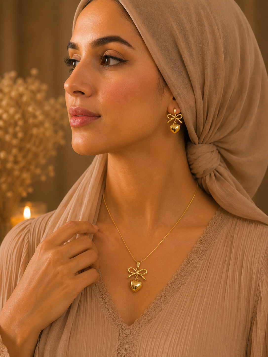 18K Gold Plated Necklace Set