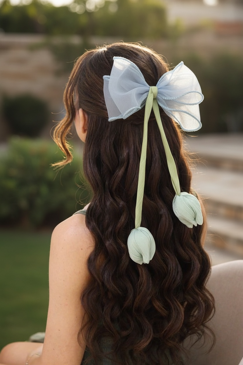 Tulip Bow Hair clip