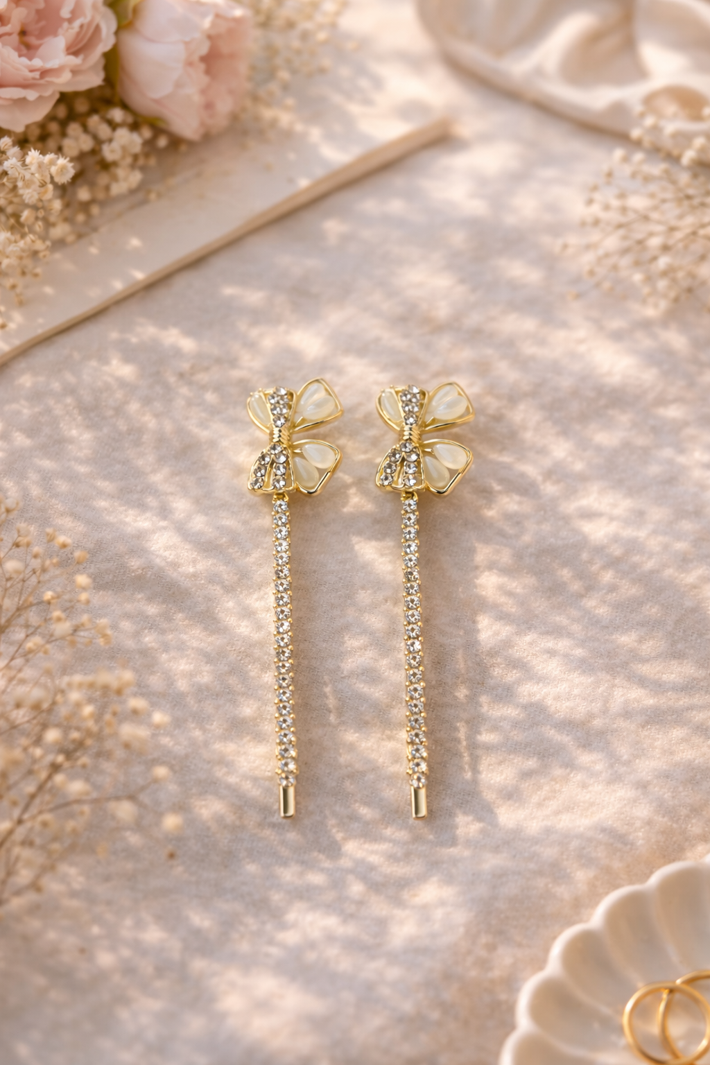 Crystal Bow Hair Pin