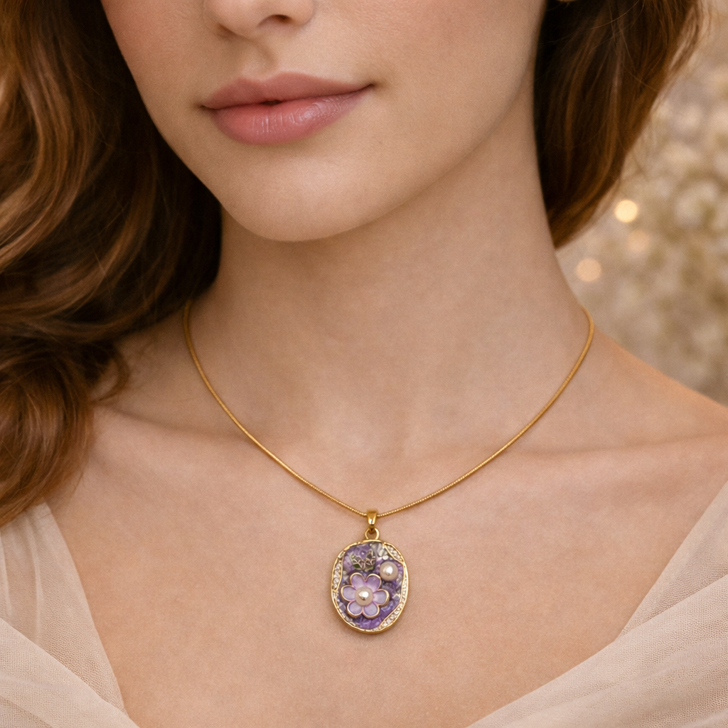 Floral Pearl Pendant