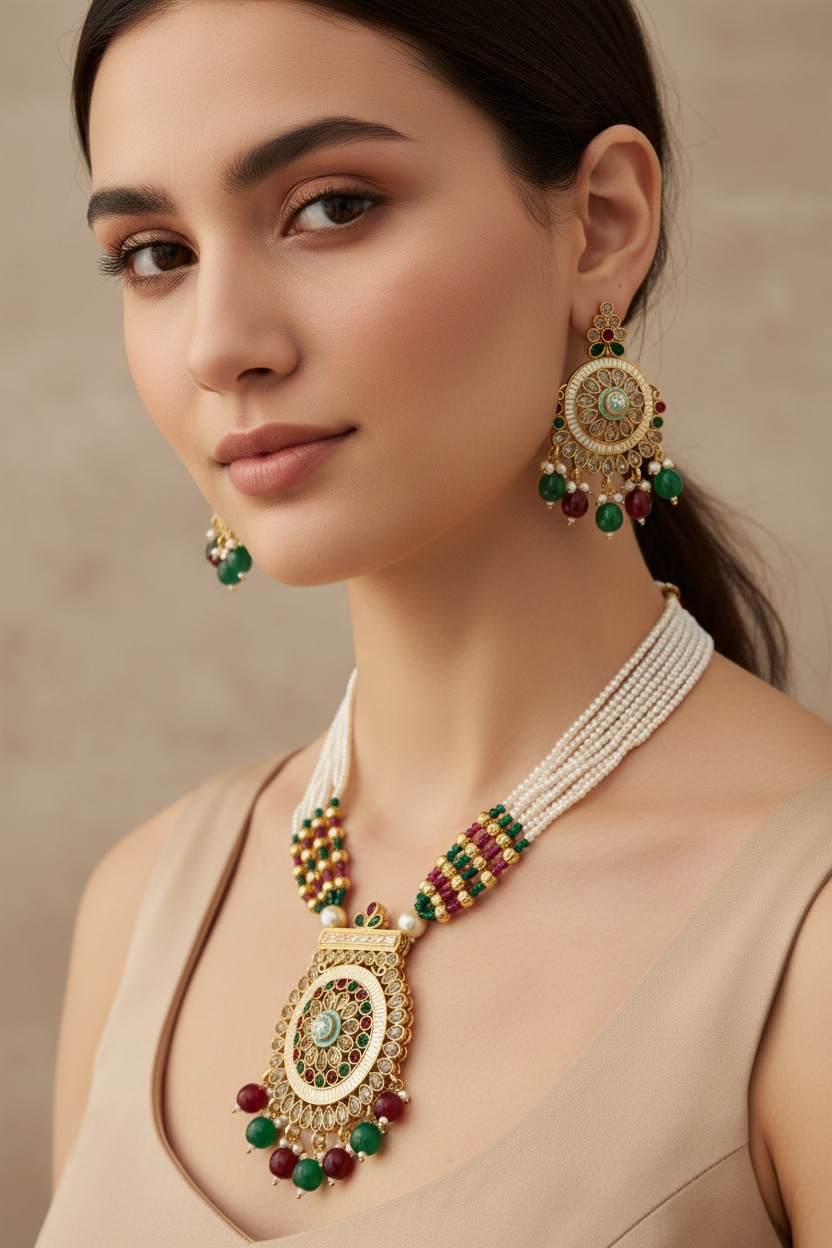 Pearl & Kundan Necklace