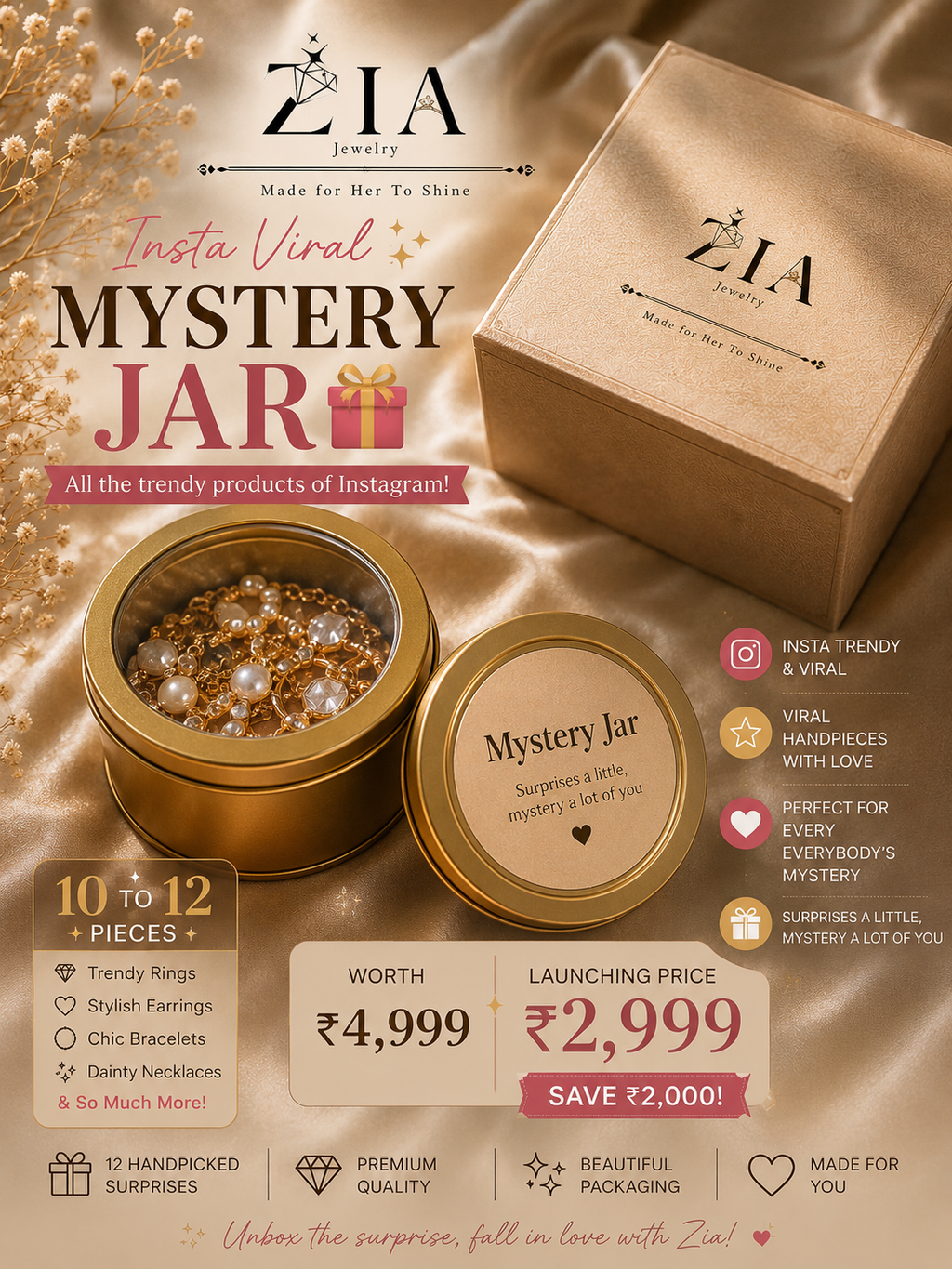 Mystery Jar – Unbox 12 Handpicked Jewelry Pieces
