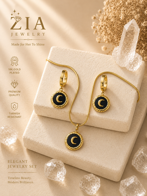 18K Gold Plated Necklace Set