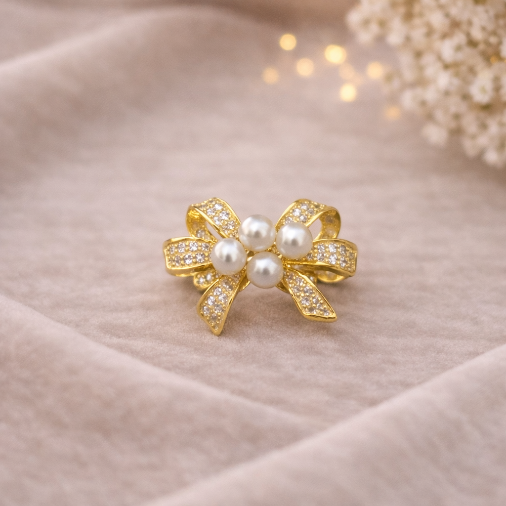 Pearl Bow Ring