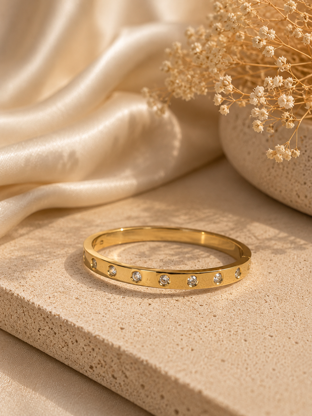 18K Gold Plated Kada Bracelet