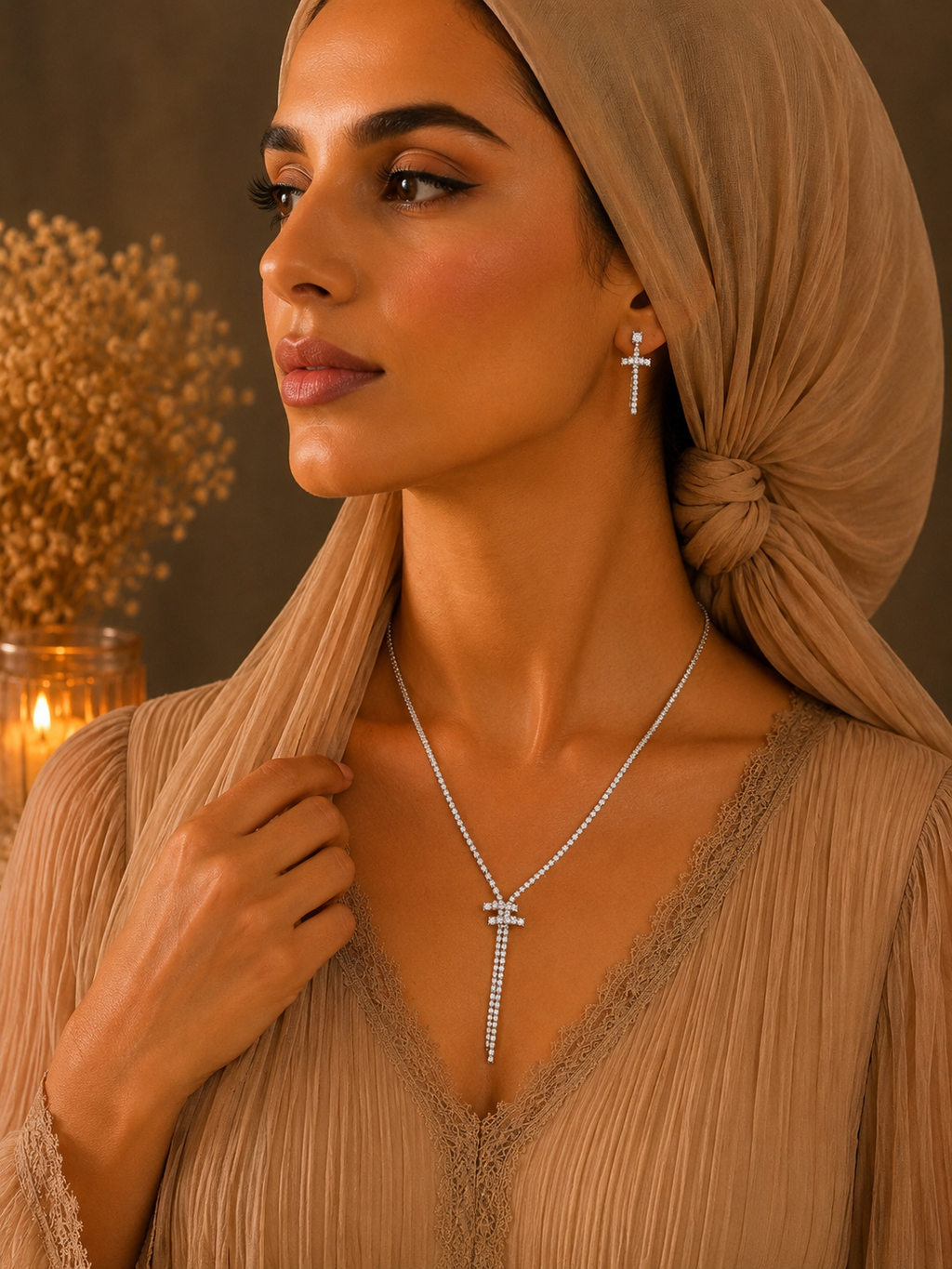 18K Gold Plated Necklace Set