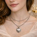 Heart Charm Layered Pendant