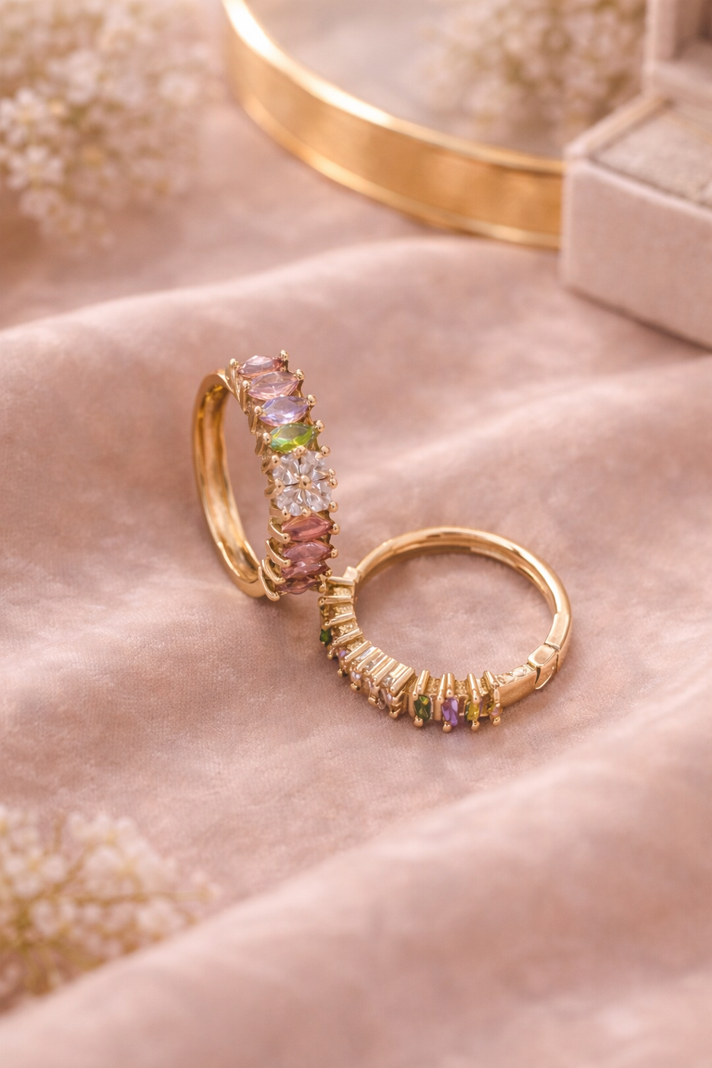 American AD Hoop Earring