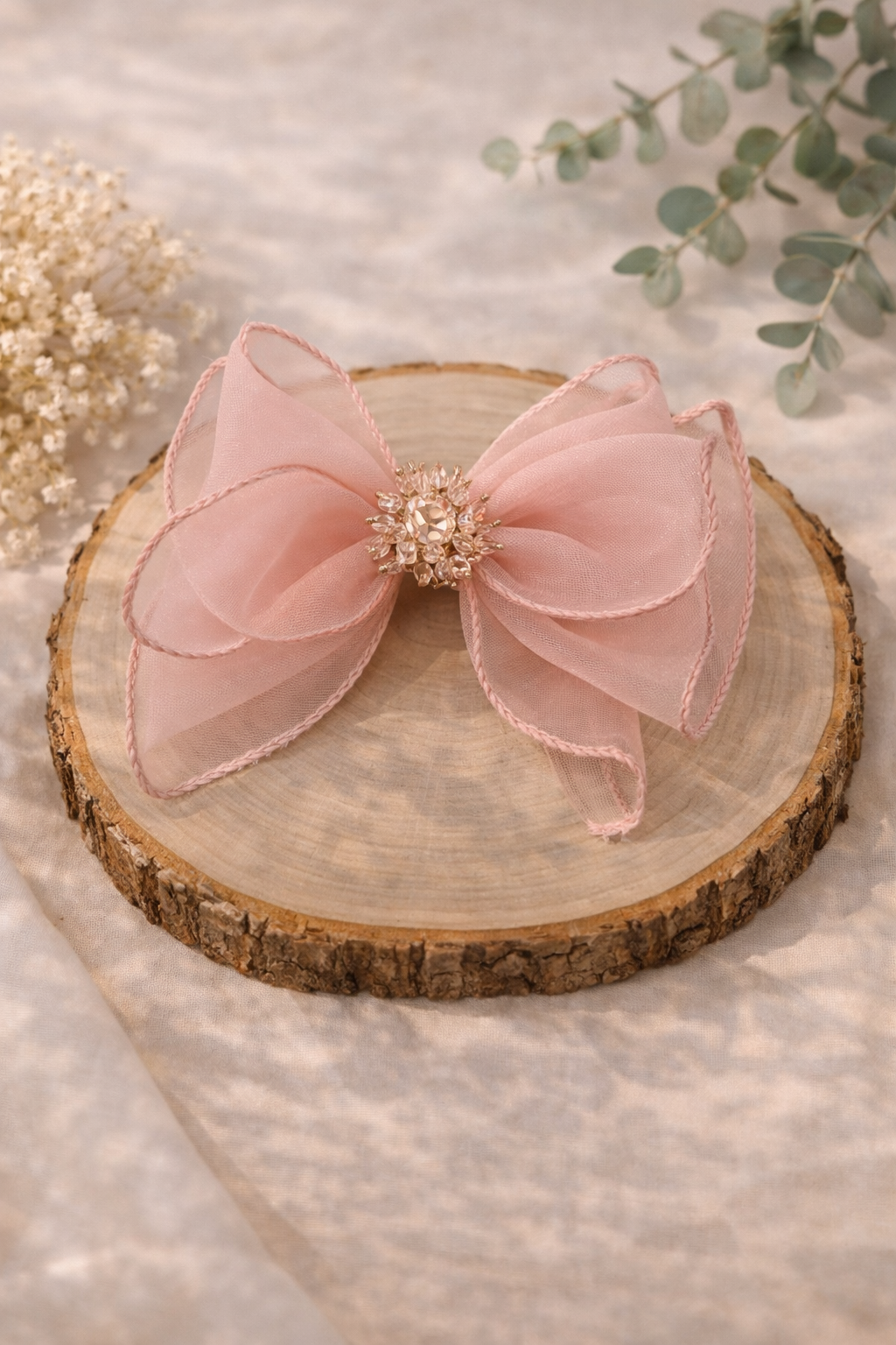 Bow Crystal Hair clip