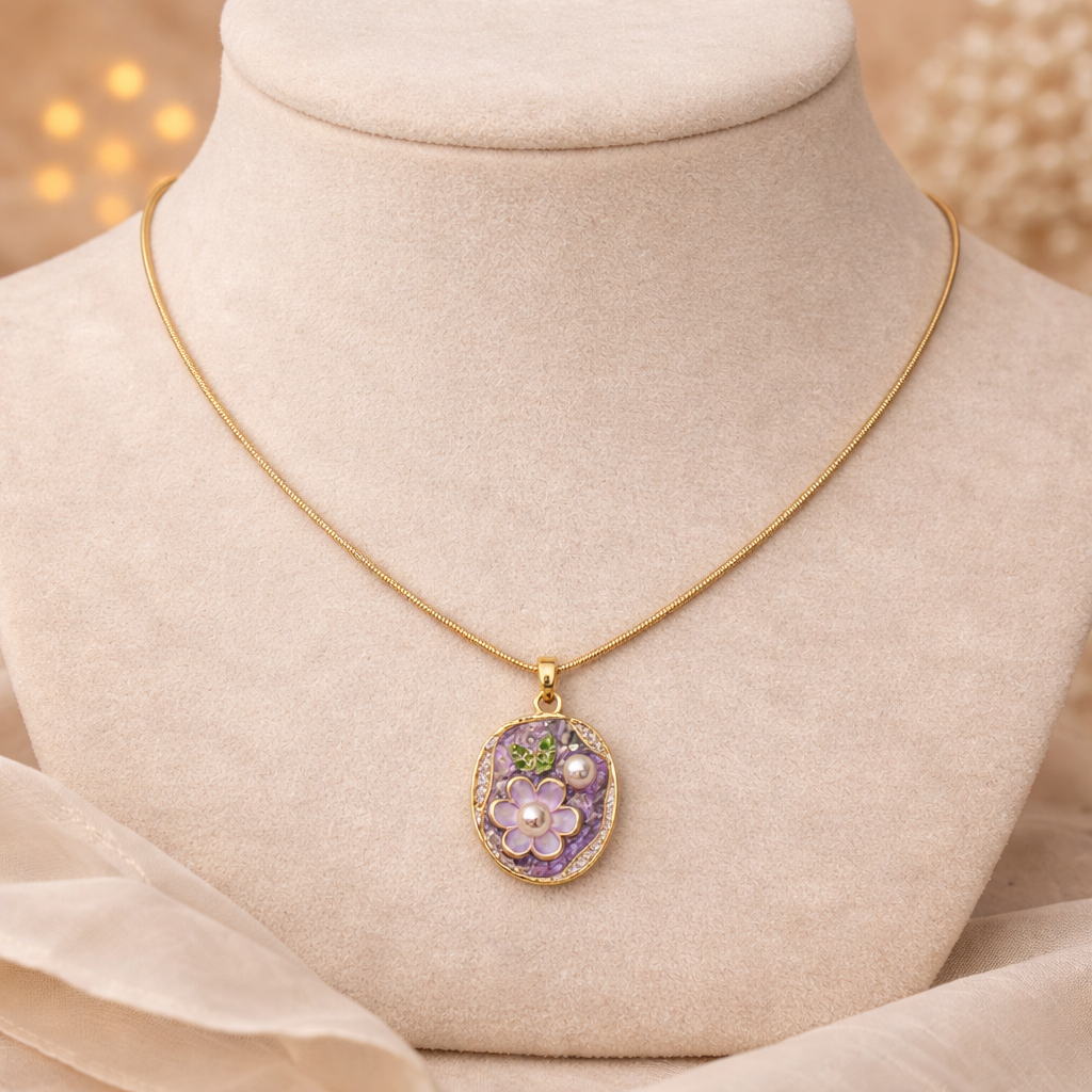 Floral Pearl Pendant