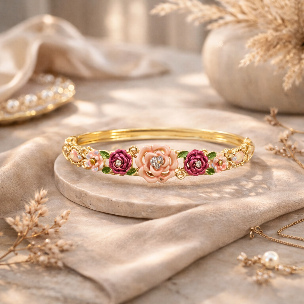 Floral Bloom Kada Bracelet