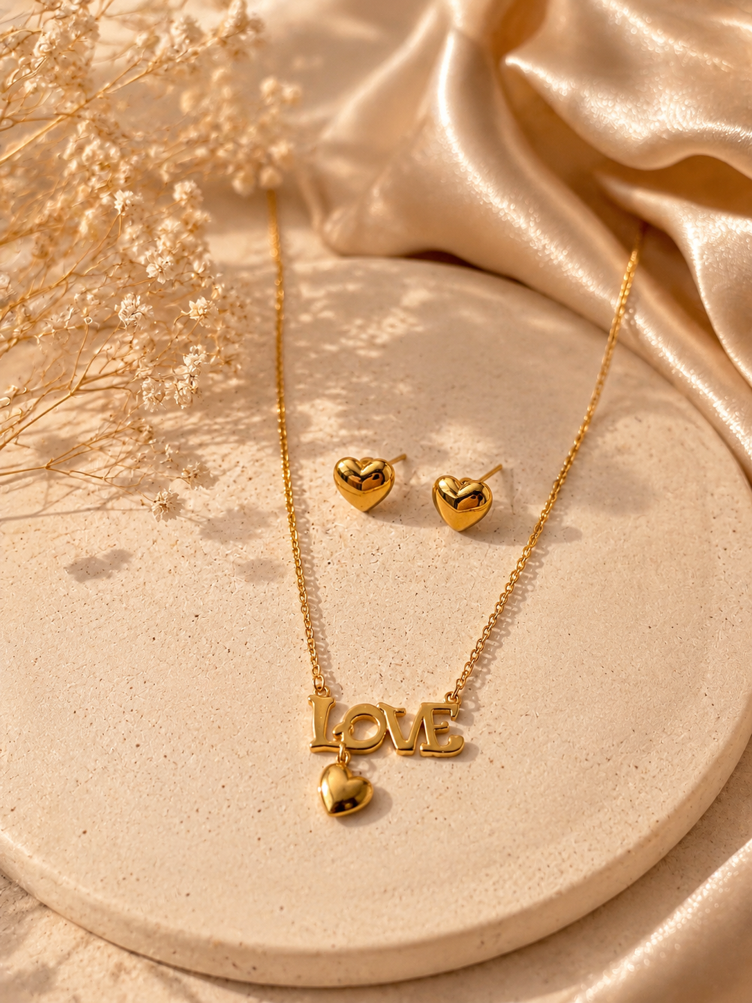 18K Gold Plated Necklace Set