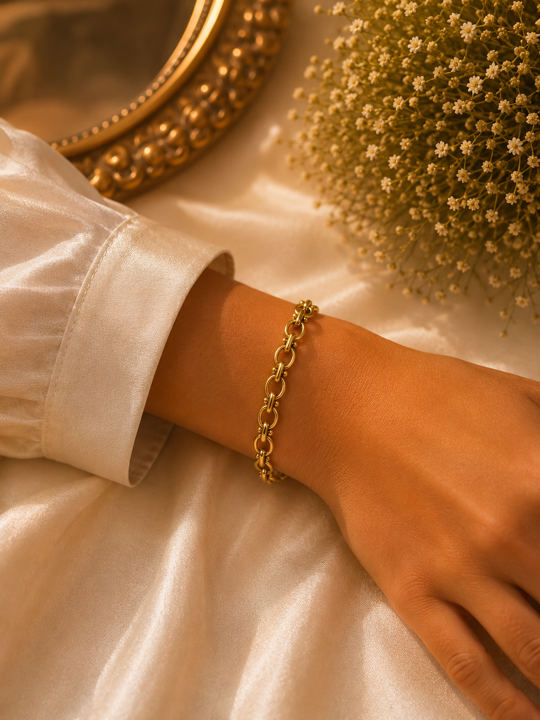Luna Link Gold Bracelet