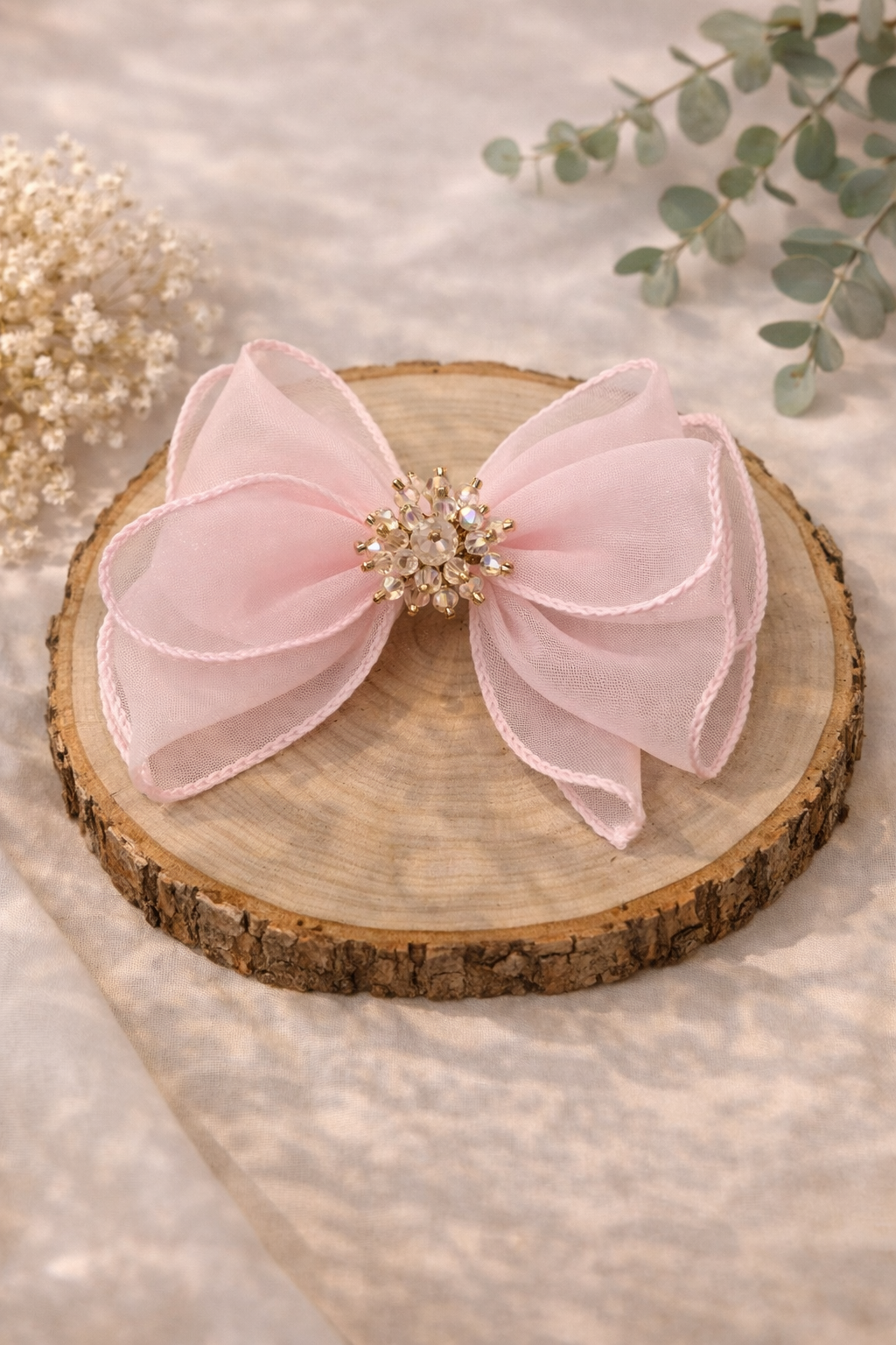 Bow Crystal Hair clip