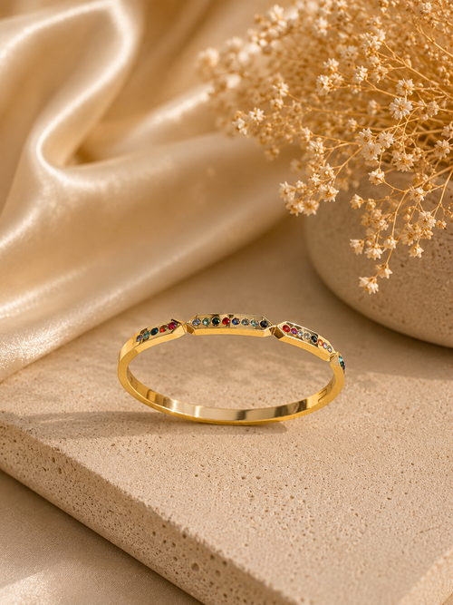 18K Gold Plated Kada Bracelet