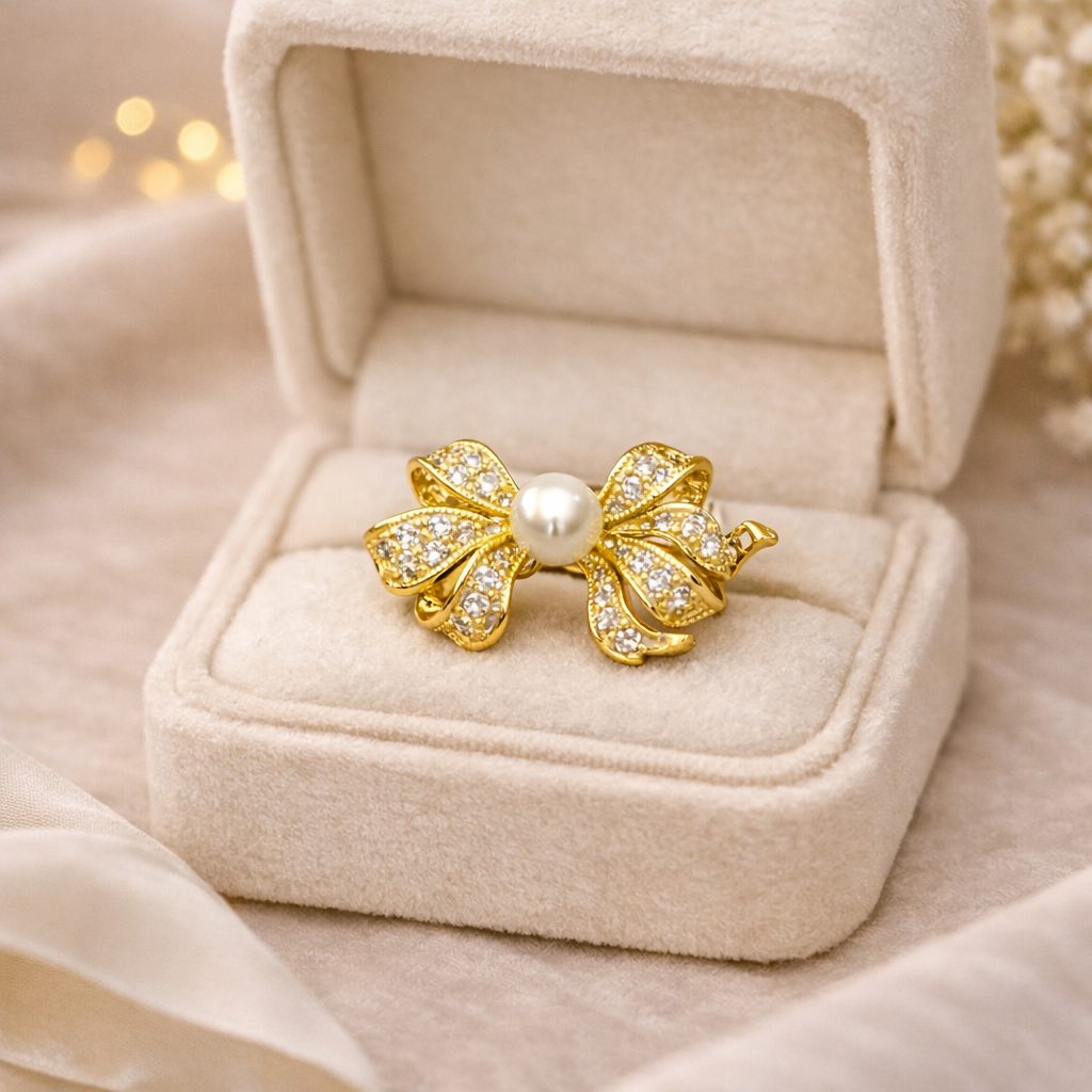 Pearl Bow Ring