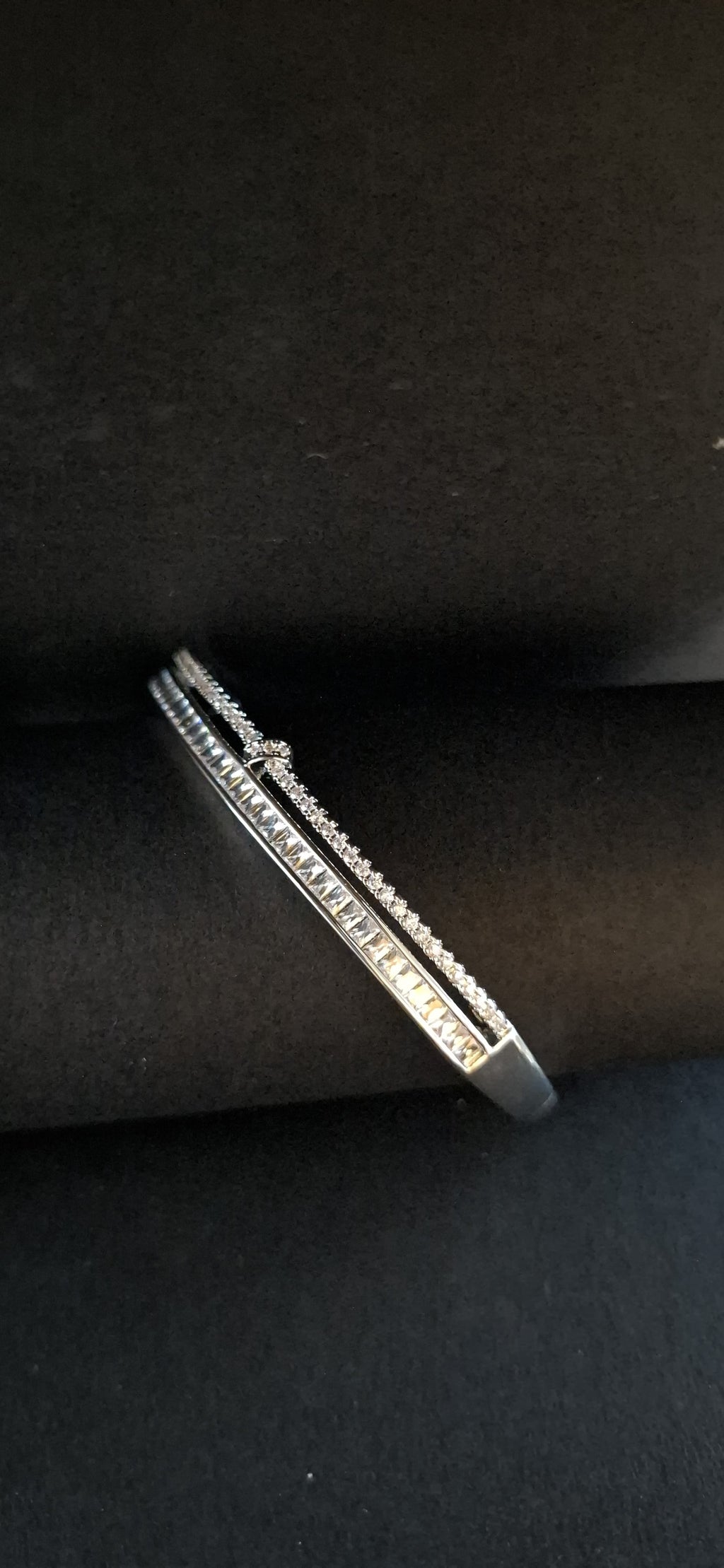 AD Silver Kada Bracelet