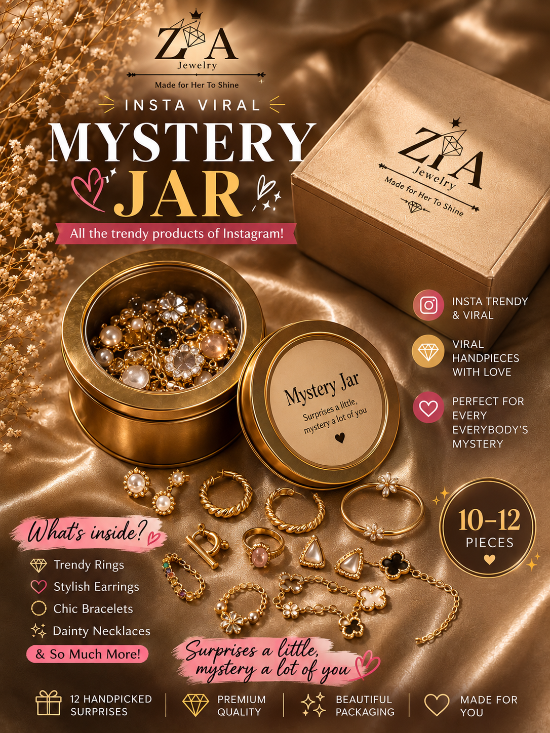 Mystery Jar – Unbox 12 Handpicked Jewelry Pieces