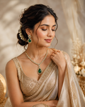 Moissanite Kundan Necklace